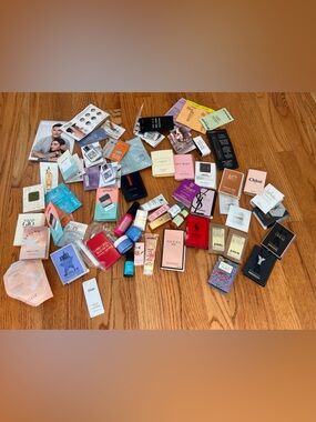 Lot of 50+ deluxe, travel size, makeup, hair and skincare samples